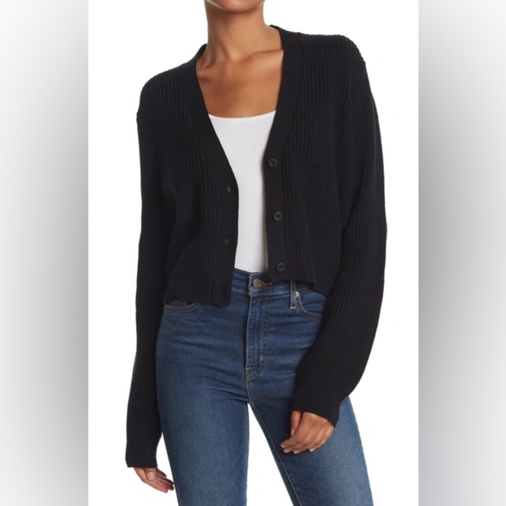Melrose + Market Cropped Knit Cardigan
